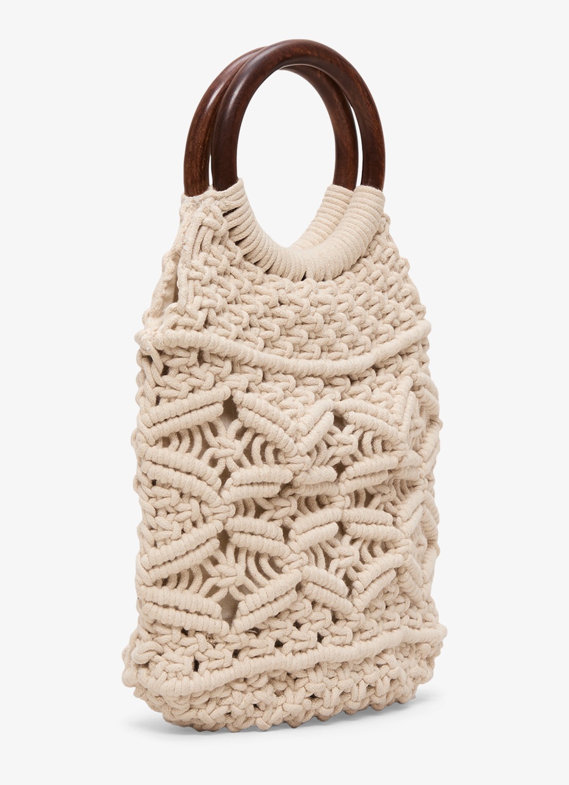 Phase Eight Macrame handtas  - detail 4 ivoor