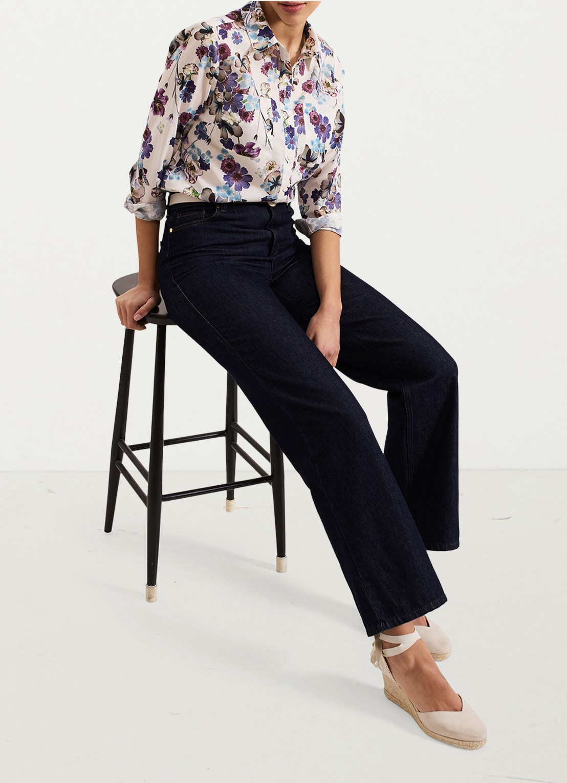 Phase Eight Maddelena blouse met print - detail 7 lichtroze