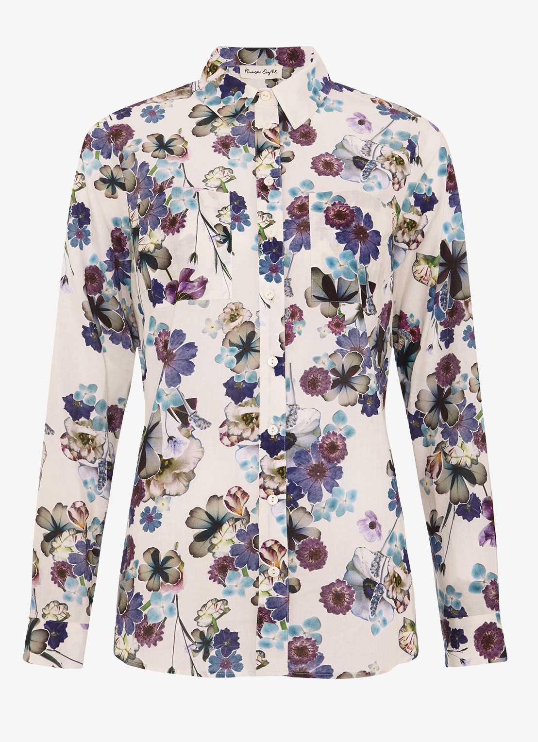 Phase Eight Maddelena blouse met print - voorkant 2 lichtroze