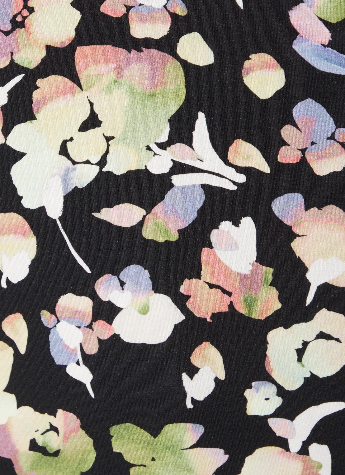 Phase Eight Maddie T-shirt met bloemenprint en gestrikt detail - detail 3 zwart