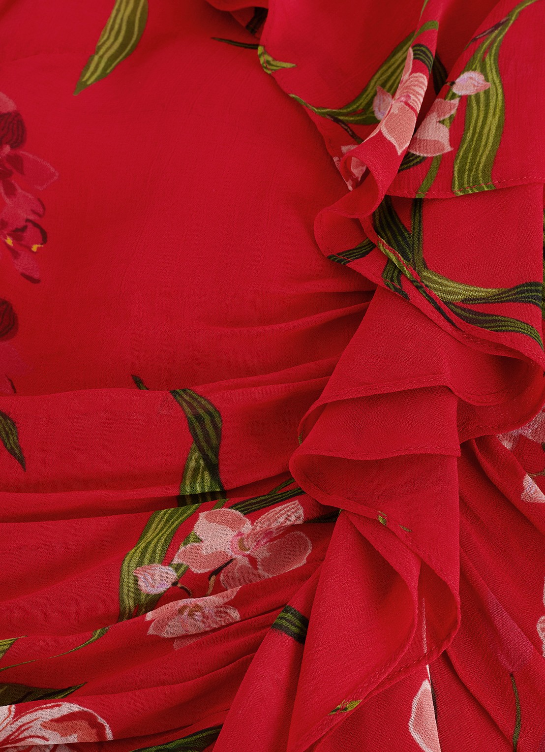 Phase Eight Mae maxi jurk met bloemenprint - detail 7 rood