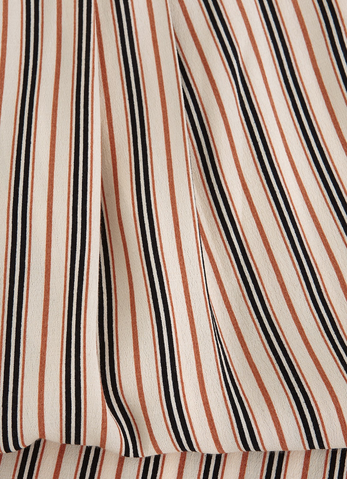 Phase Eight Malaya high waist wide fit culotte met streepprint - detail 4 ivoor