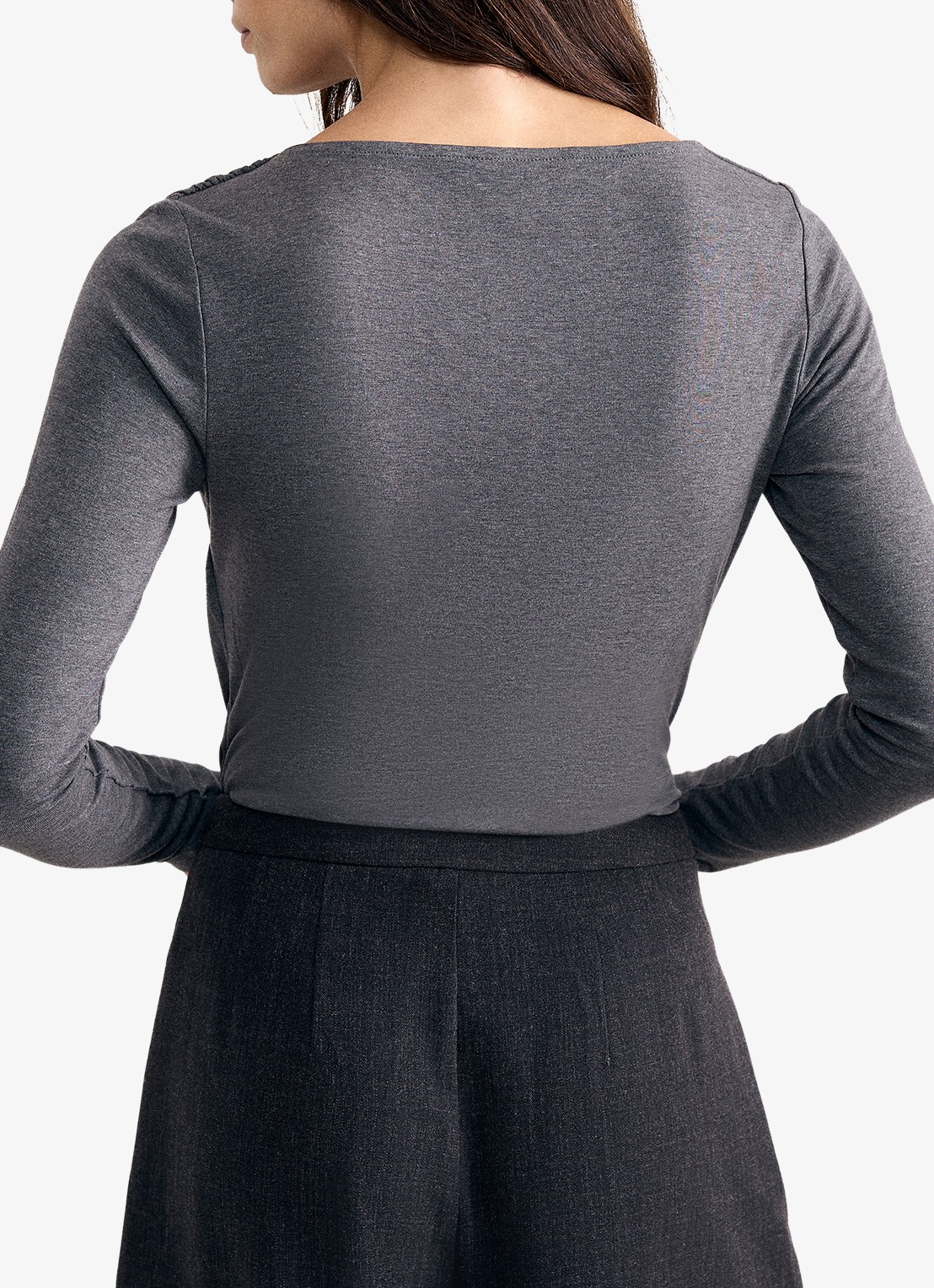 Phase Eight Marcy top in wolblend - achterkant 6 grijsmele