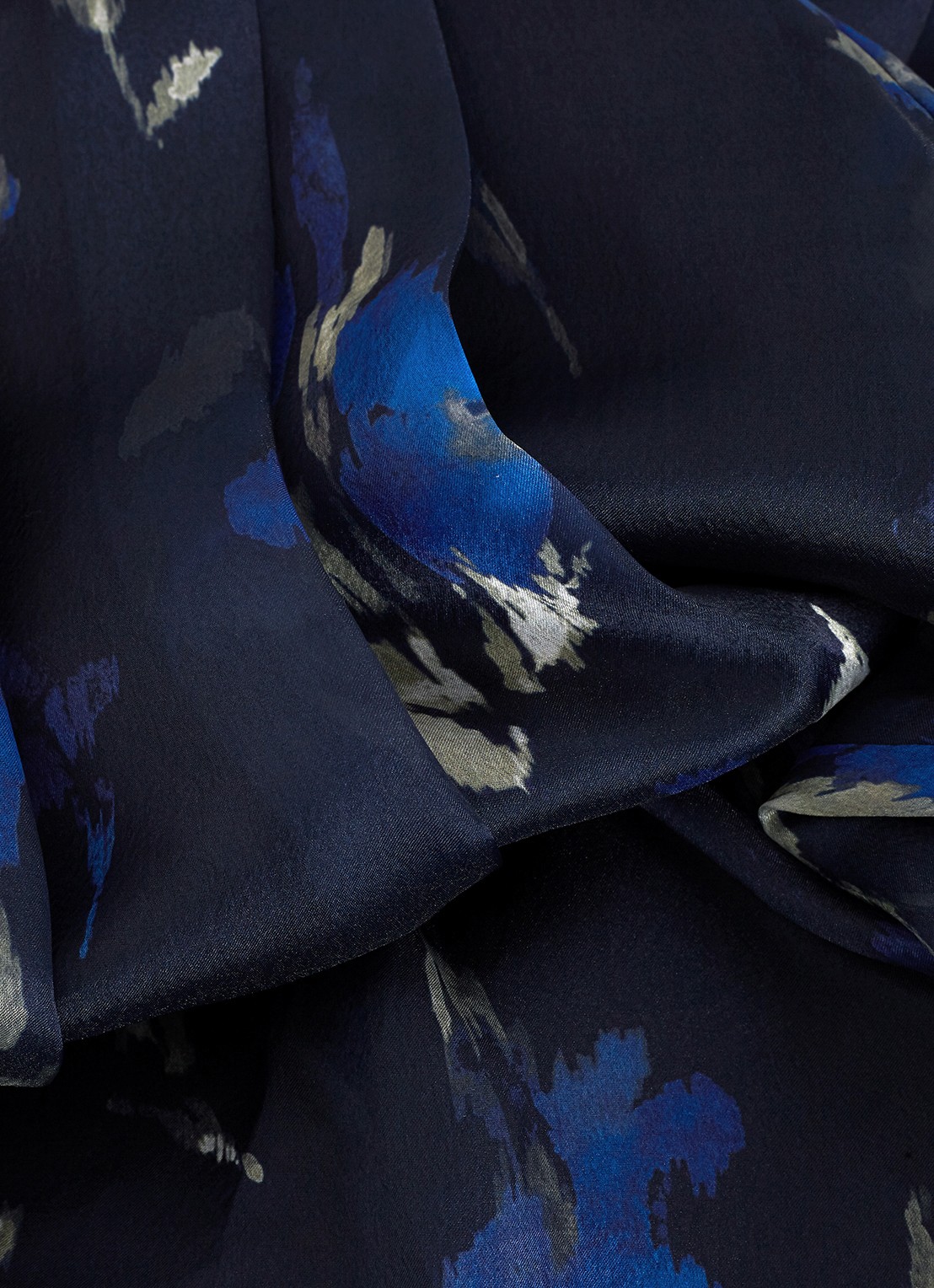 Phase Eight Marella midi rok met print - detail 5 donkerblauw