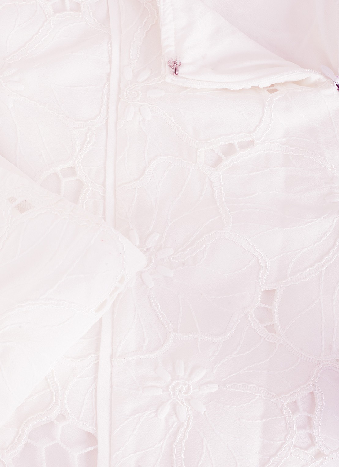 Phase Eight Marina maxi rok met broderie - detail 6 ivoor