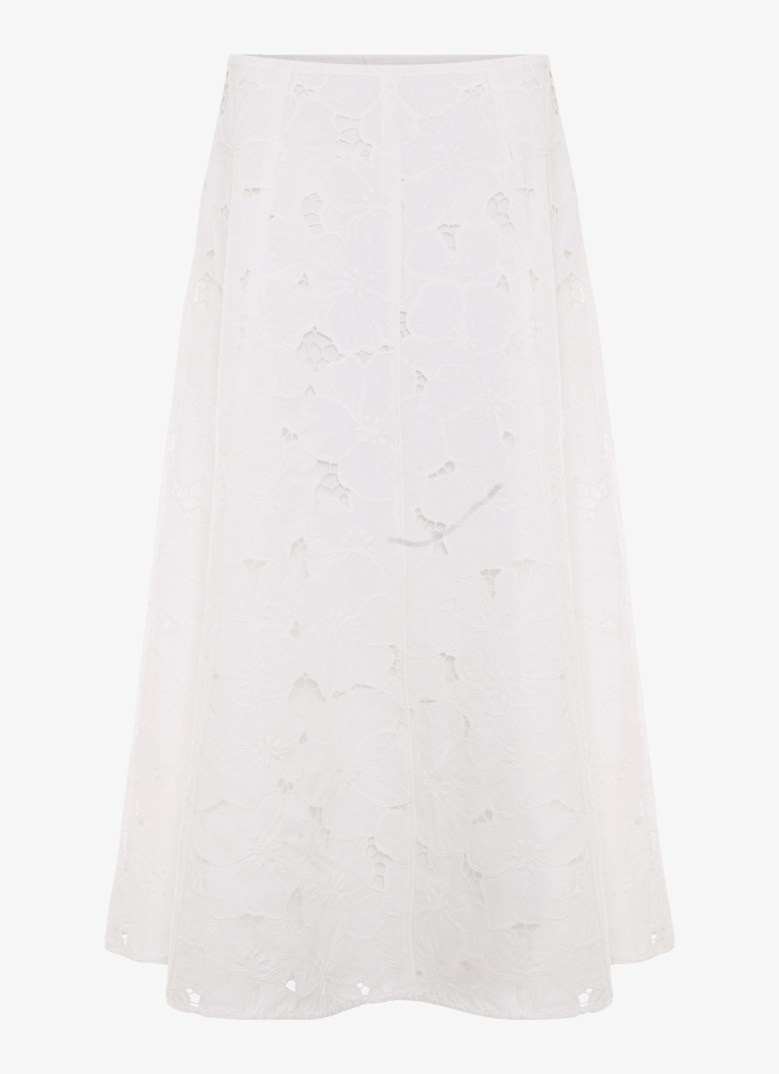 Phase Eight Marina maxi rok met broderie - voorkant 7 ivoor