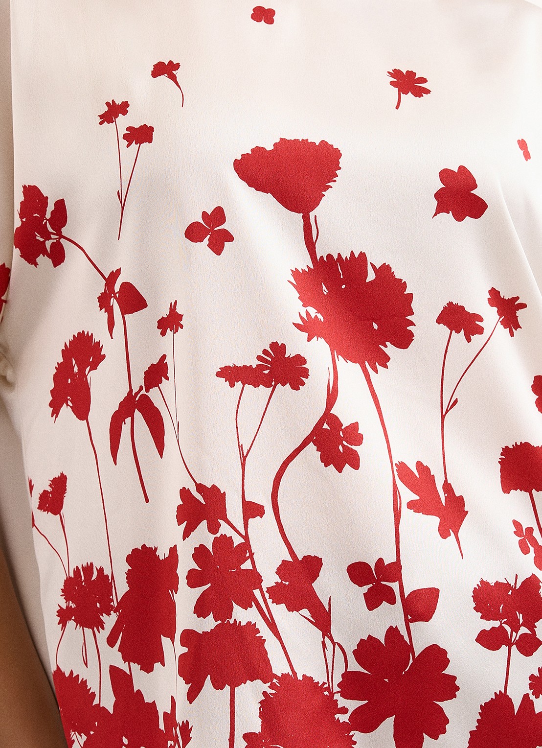 Phase Eight Marion top met bloemenprint - detail 3 ivoor