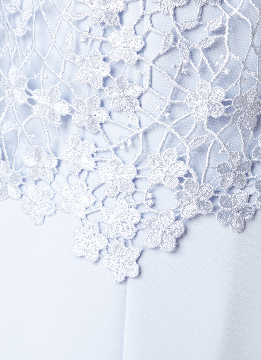 Phase Eight Mariposa jumpsuit met bolero van kant - detail 6 lichtblauw