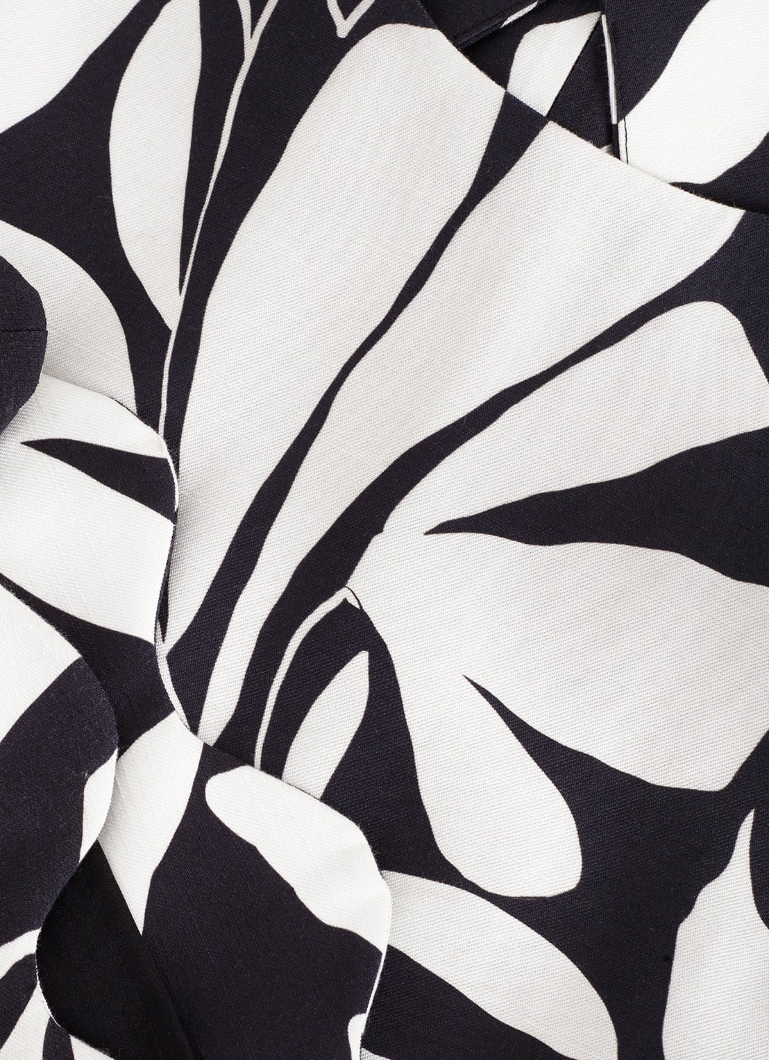 Phase Eight Marta mini jurk met ronde hals en bloemenprint - detail 6 zwart