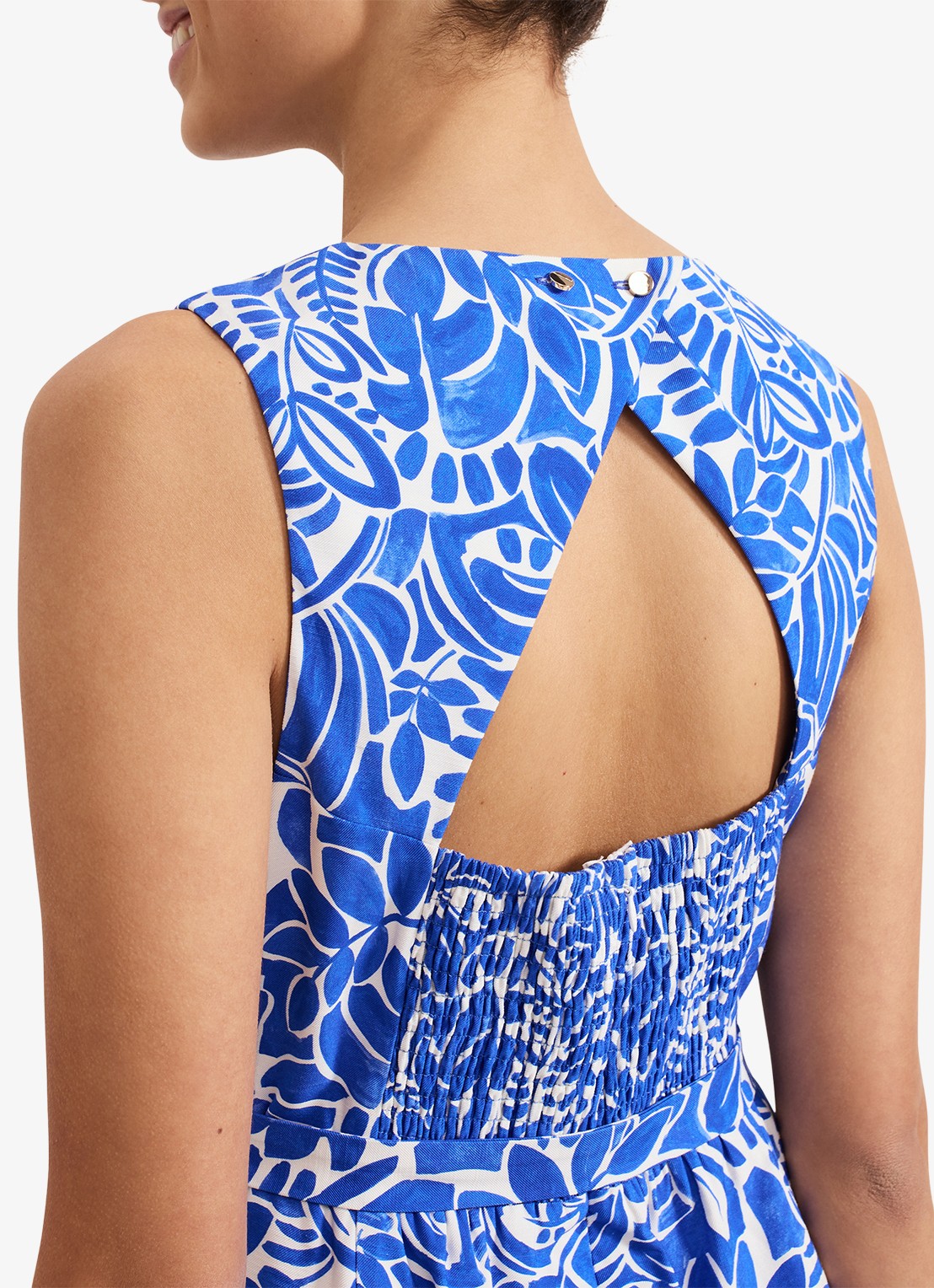 Phase Eight Marta wide fit jumpsuit met strikceintuur - detail 6 blauw
