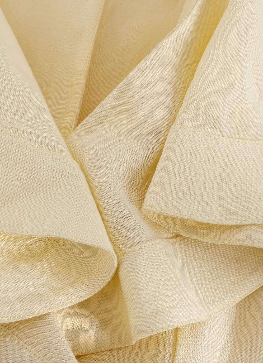 Phase Eight Matilda midi tuniekjurk in linnenblend - detail 5 geel