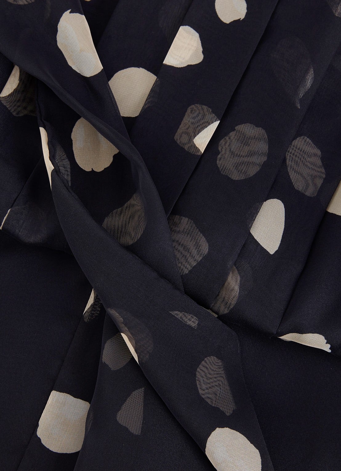 Phase Eight Maxine Spot jumpsuit met stippenprint - detail 5 donkerblauw