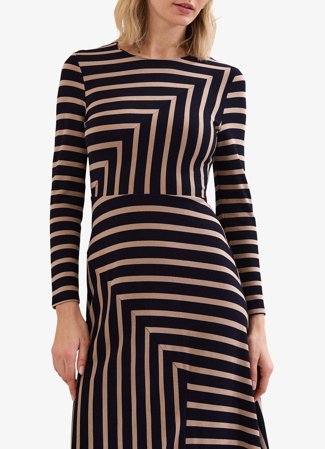 Phase Eight Mia midi jurk met grafische print - detail 5 multicolor