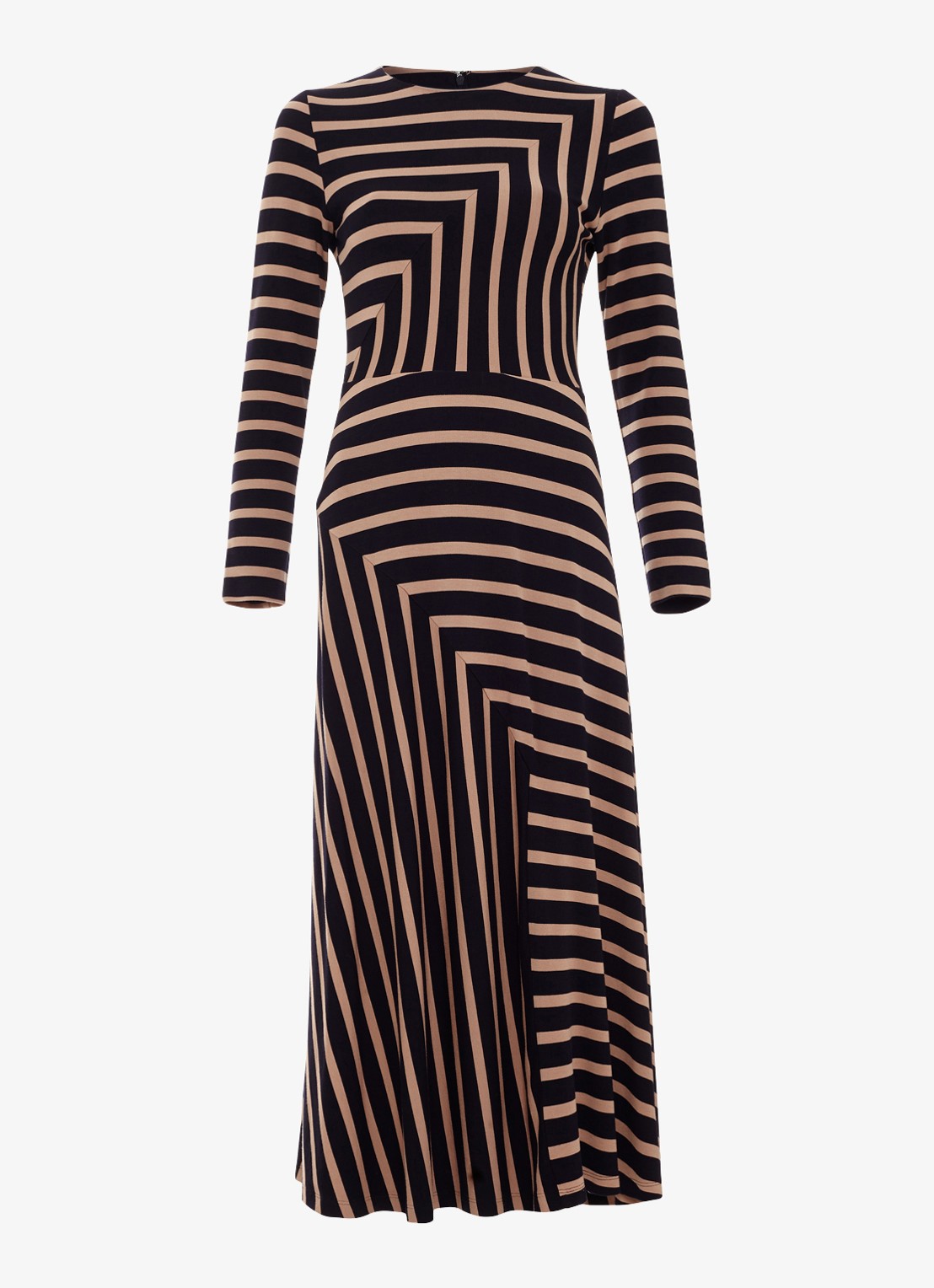 Phase Eight Mia midi jurk met grafische print - voorkant 2 multicolor