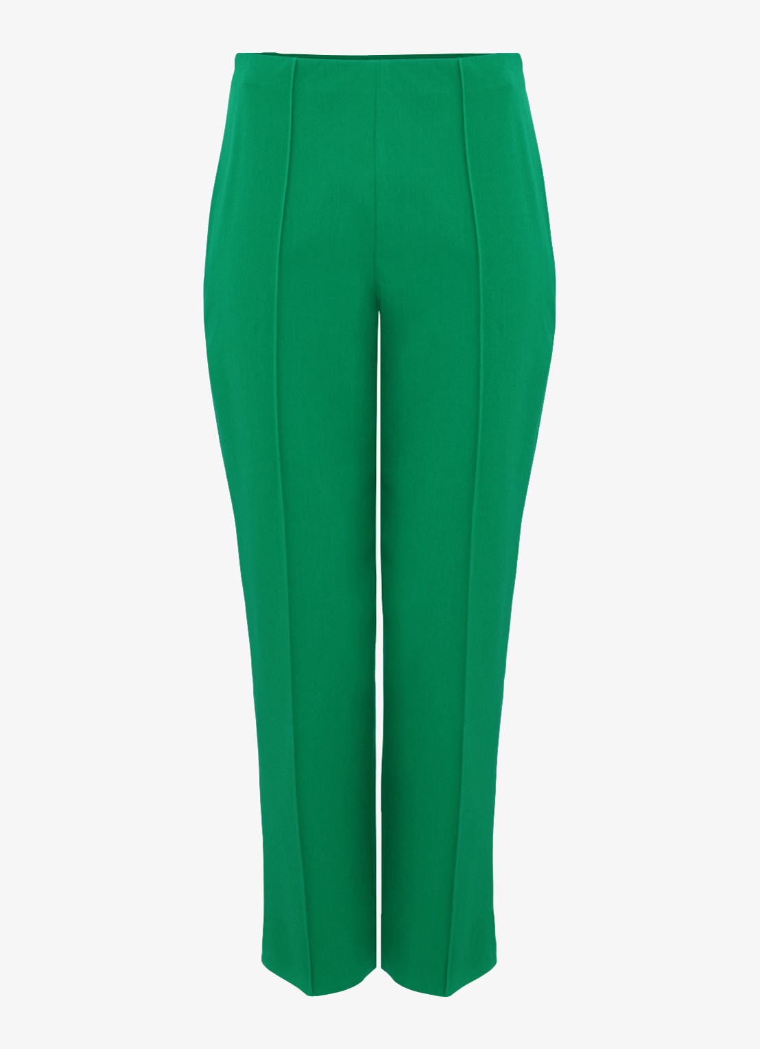 Phase Eight Miah high waist slim fit cropped pantalon met steekzakken - voorkant groen