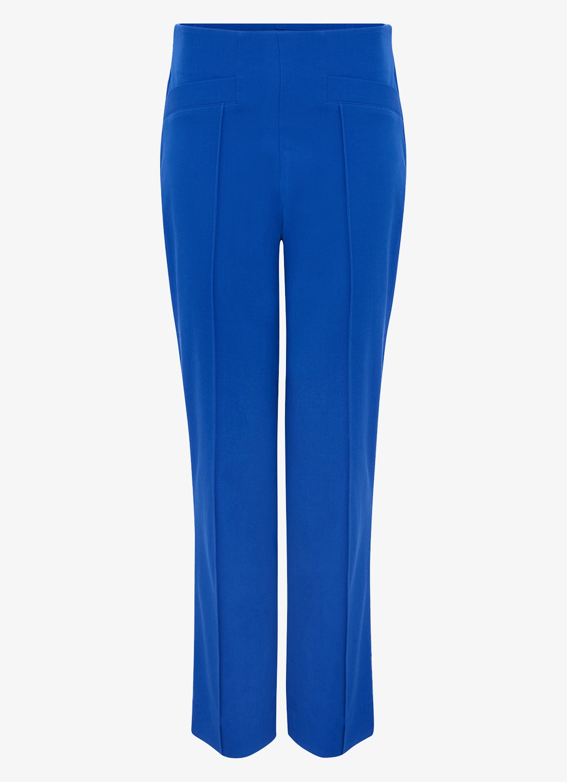 Phase Eight Miah high waist tapered fit cropped pantalon met stretch - voorkant 2 kobaltblauw