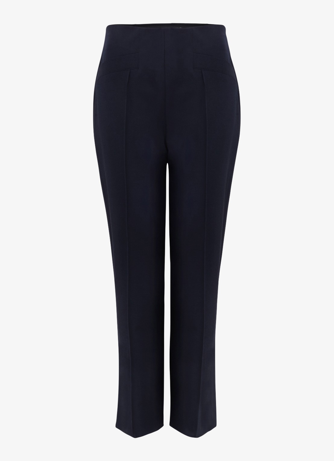 Phase Eight Miah slim fit pantalon met paspelzakken - voorkant navy