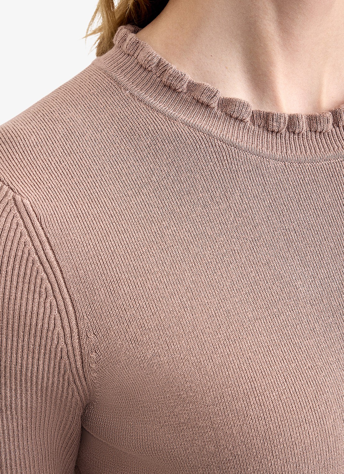 Phase Eight Midi jurk met plooien - detail 2 oudroze