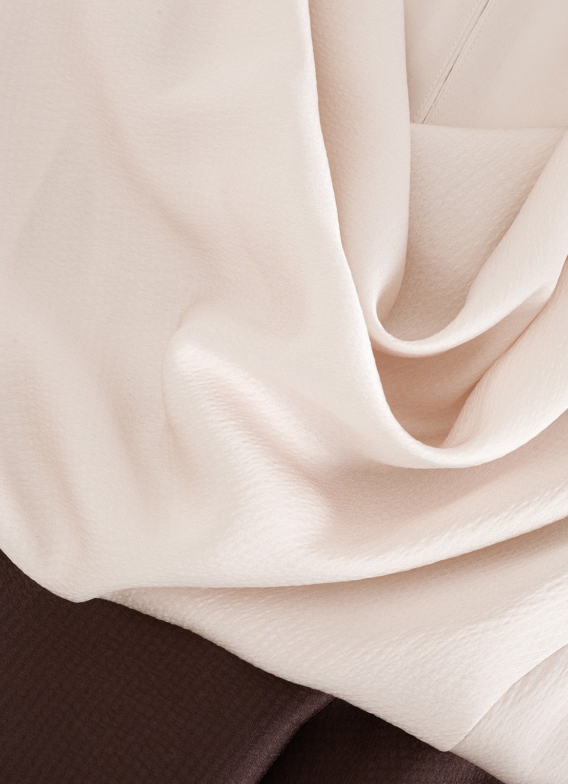 Phase Eight Midi jurk met watervalhals - detail 5 creme
