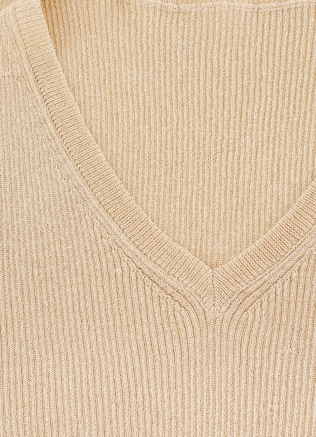 Phase Eight Mila ribgebreide tanktop met lurex - detail 5 goud