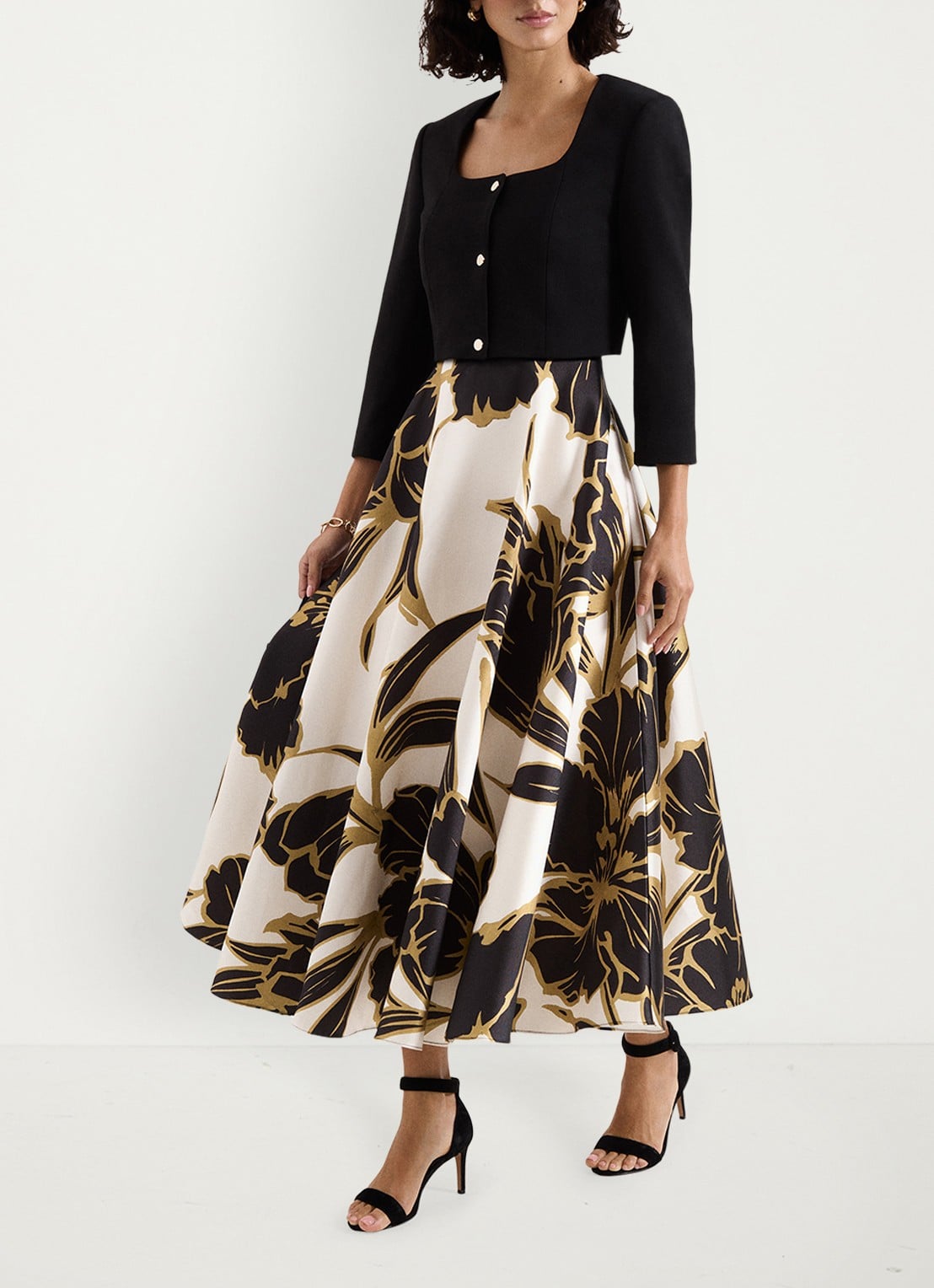 Phase Eight Miranda cropped Jack  - voorkant 2 zwart