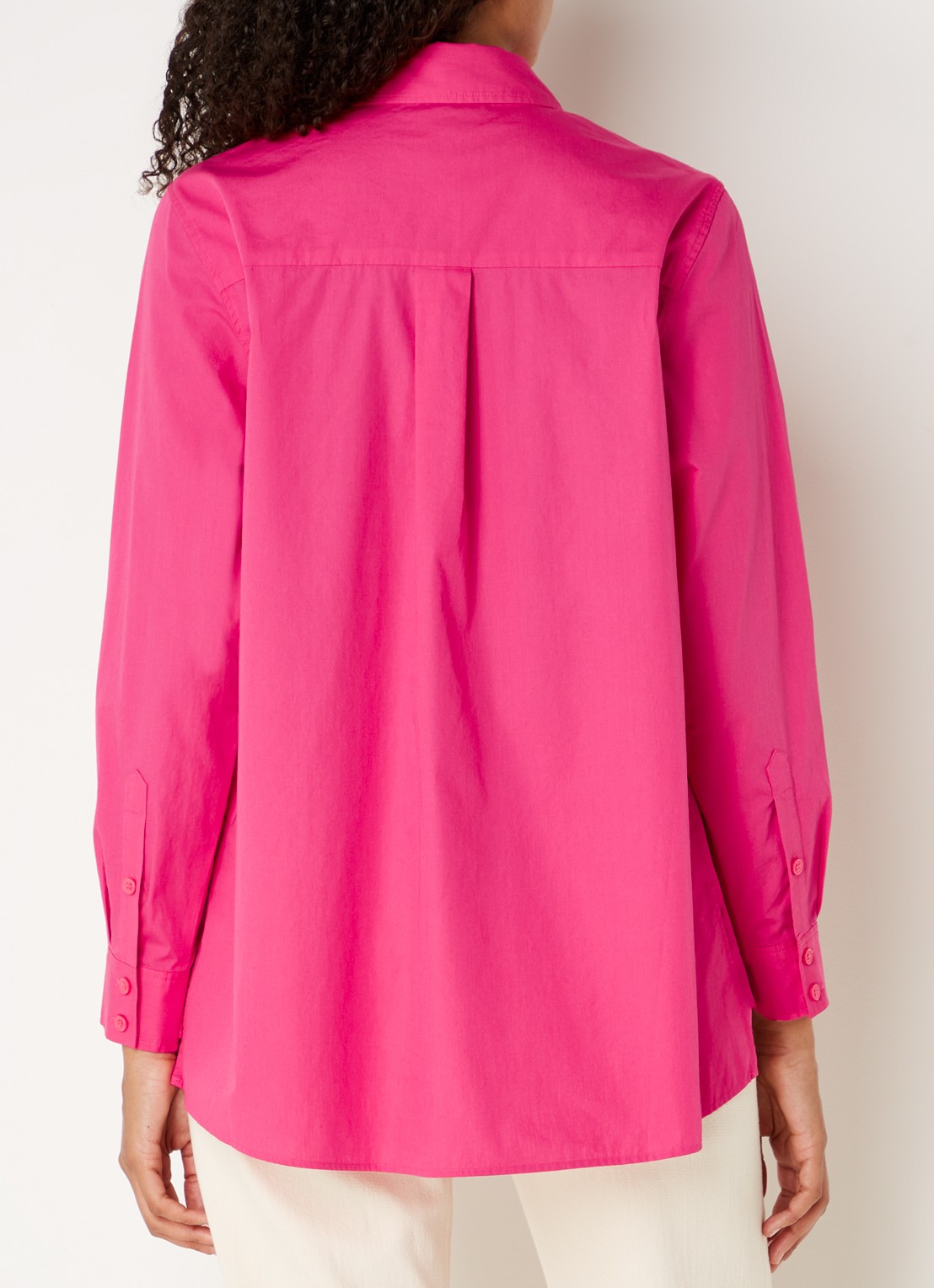 Phase Eight Modern oversized blouse met plooidetail - achterkant 4 fuchsia