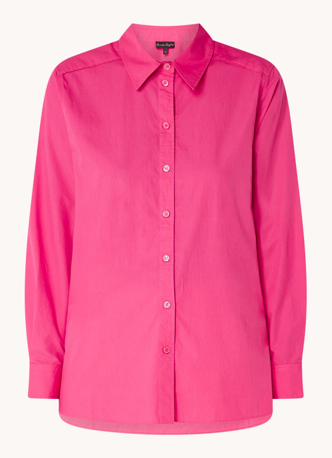 Phase Eight Modern oversized blouse met plooidetail - voorkant fuchsia