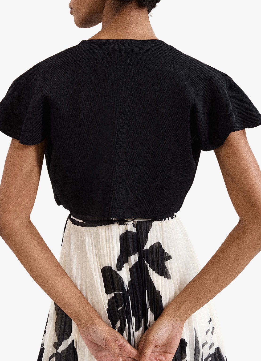 Phase Eight Myra bolero met vlindermouw  - achterkant 8 zwart