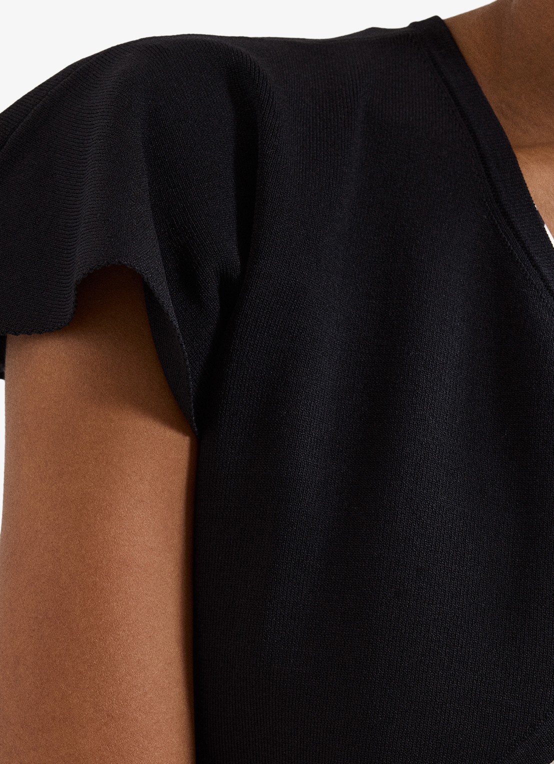 Phase Eight Myra bolero met vlindermouw  - detail 2 zwart