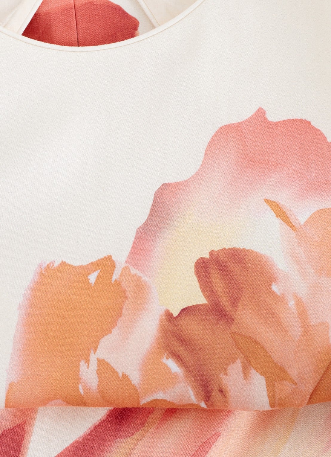 Phase Eight Nadina midi jurk met bloemenprint - detail 7 gebroken wit