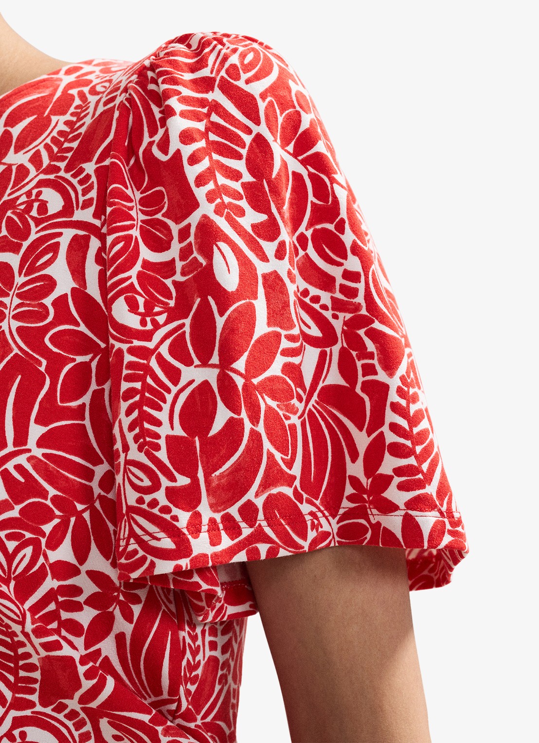 Phase Eight Nayana top met bloemenprint - detail 4 rood