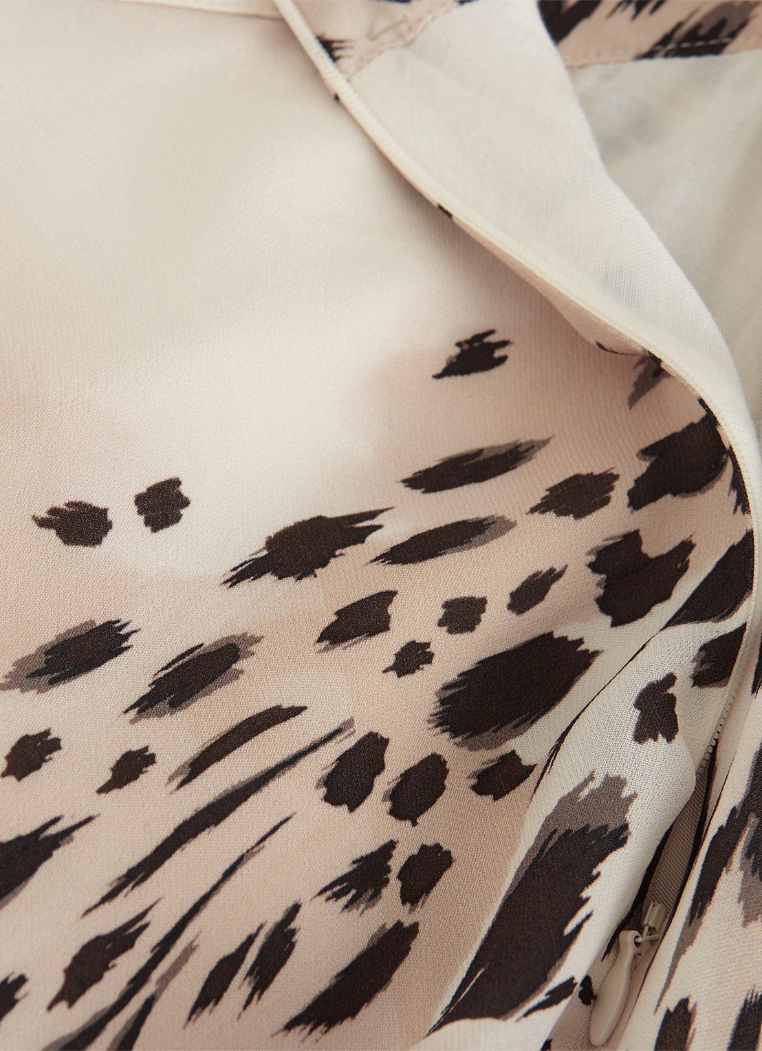 Phase Eight Orla maxi rok met dierenprint - detail 3 creme