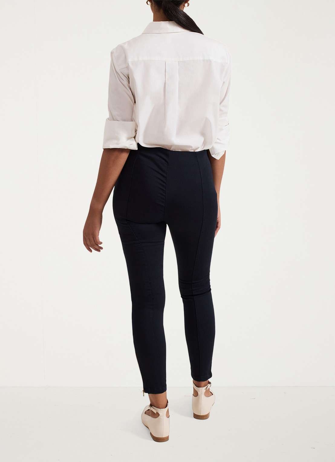Phase Eight Petite Amina high waist cropped skinny broek - achterkant 4 indigo