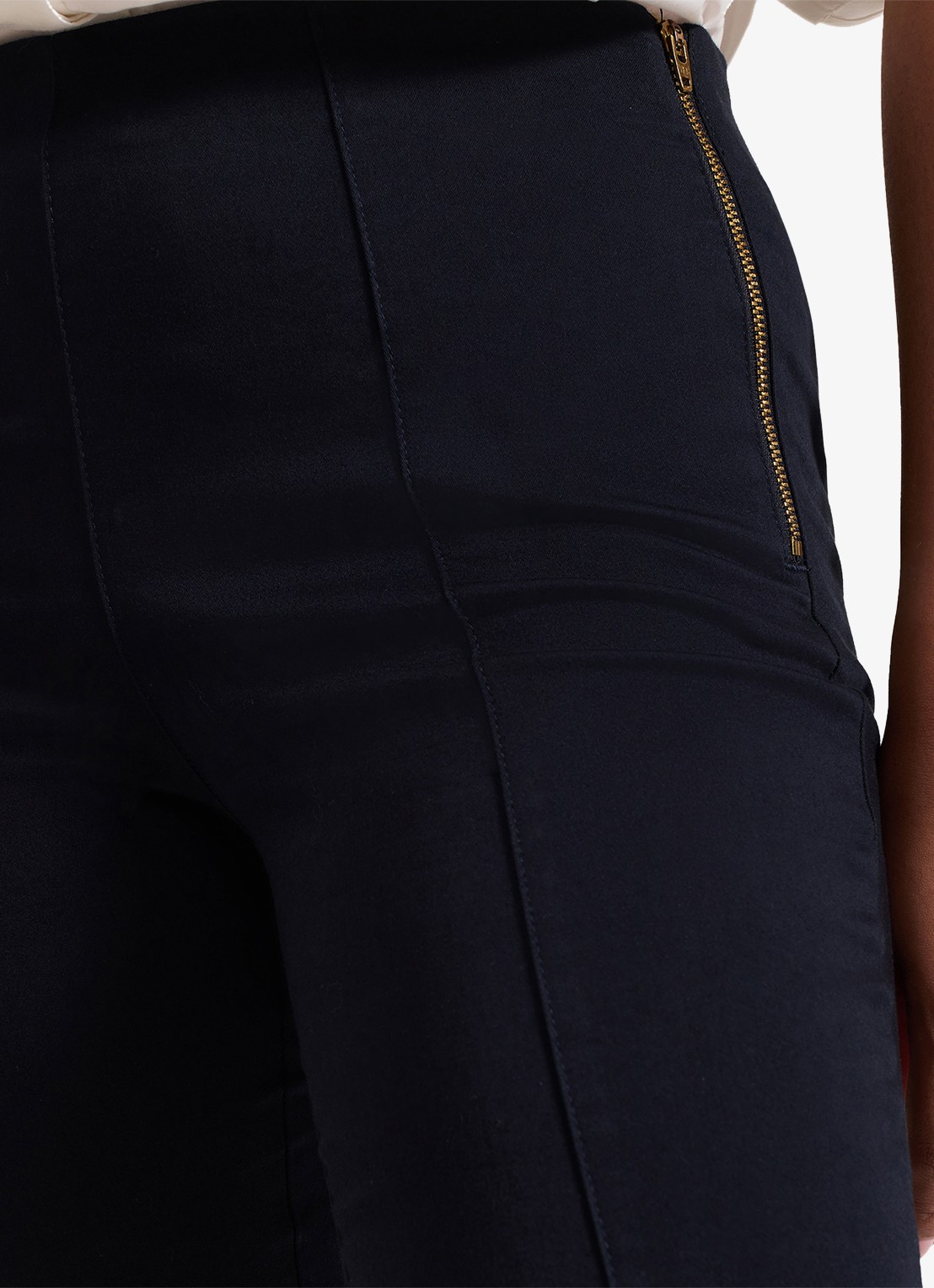 Phase Eight Petite Amina high waist cropped skinny broek - detail 3 indigo