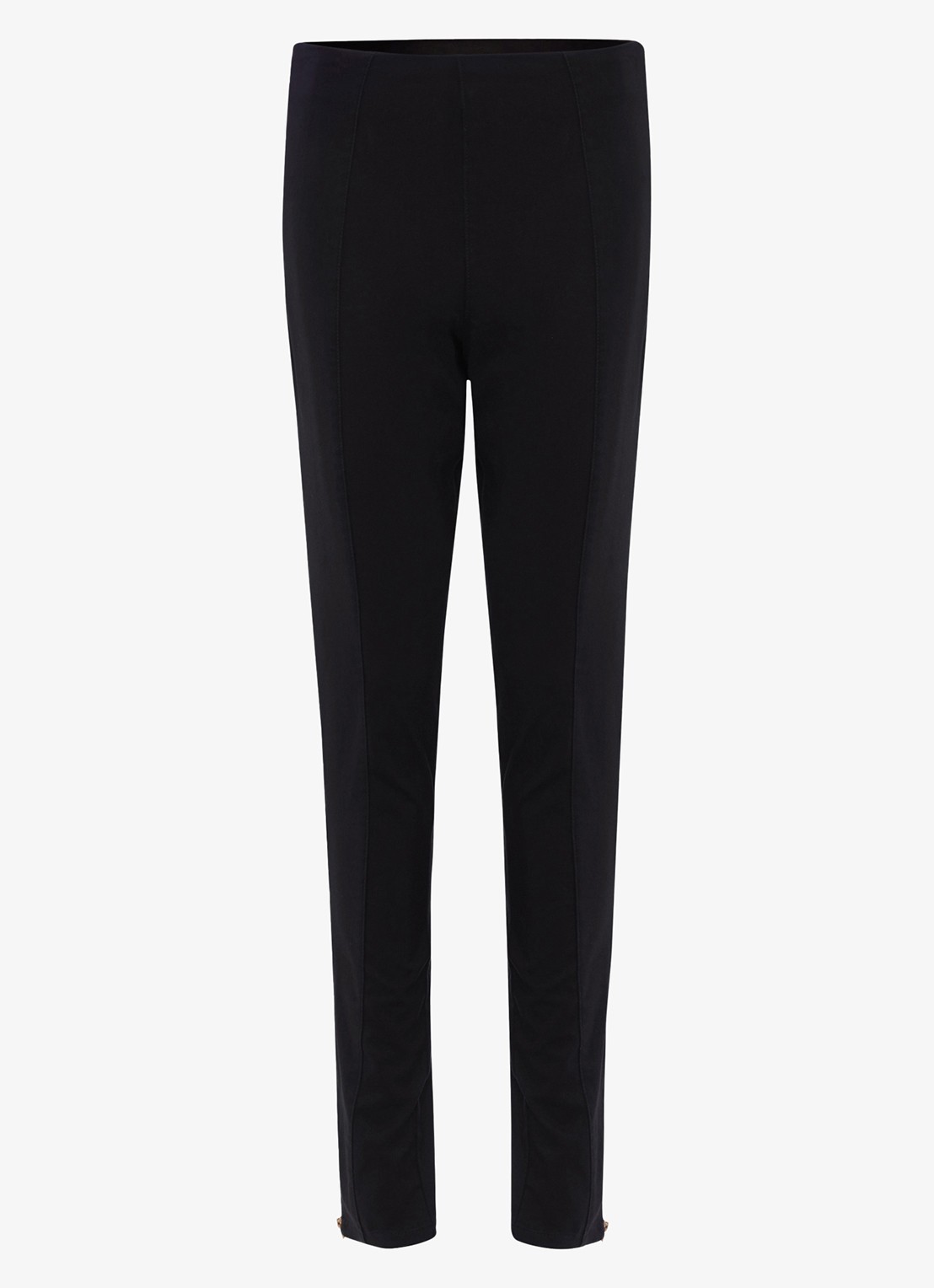 Phase Eight Petite Amina high waist cropped skinny fit broek - voorkant 4 zwart