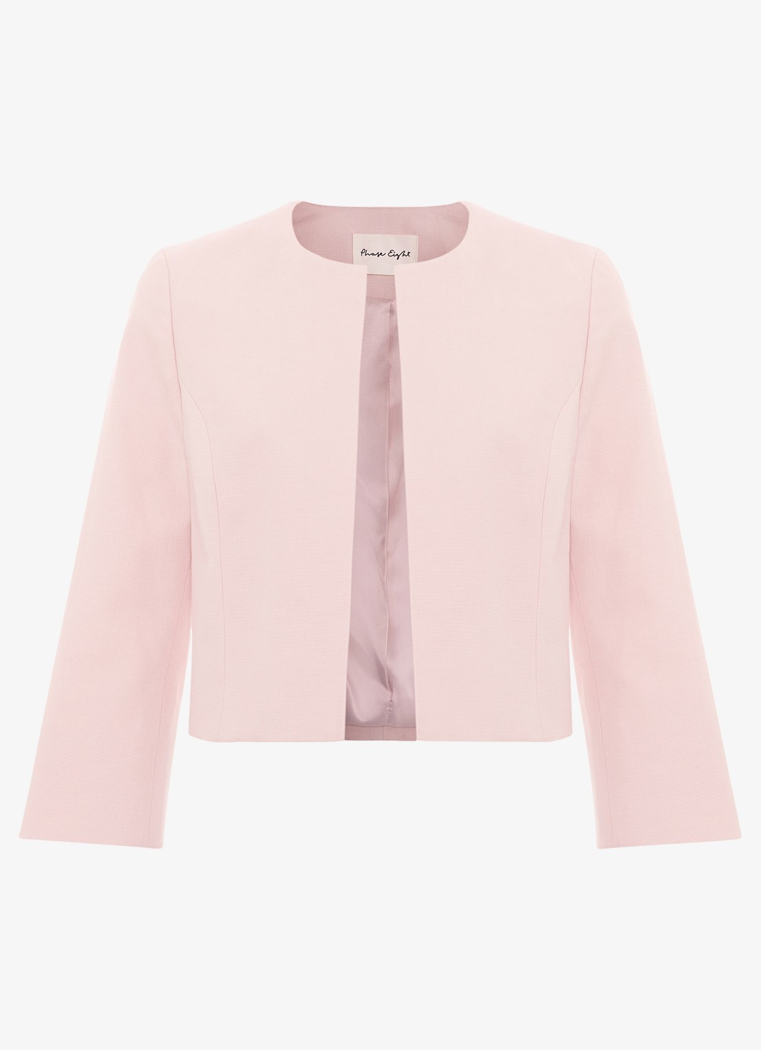 Phase Eight Petite Elizabeth bolero met structuur - voorkant oudroze