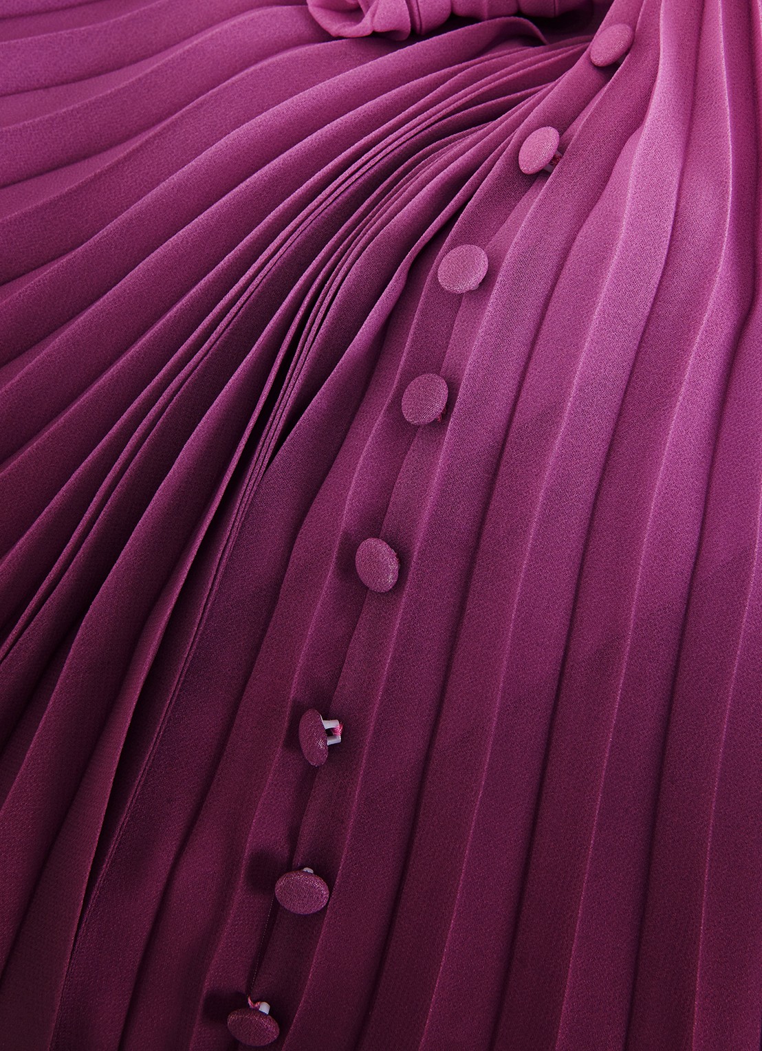 Phase Eight Petite Mira midi jurk met ballonmouwen - detail 8 paars