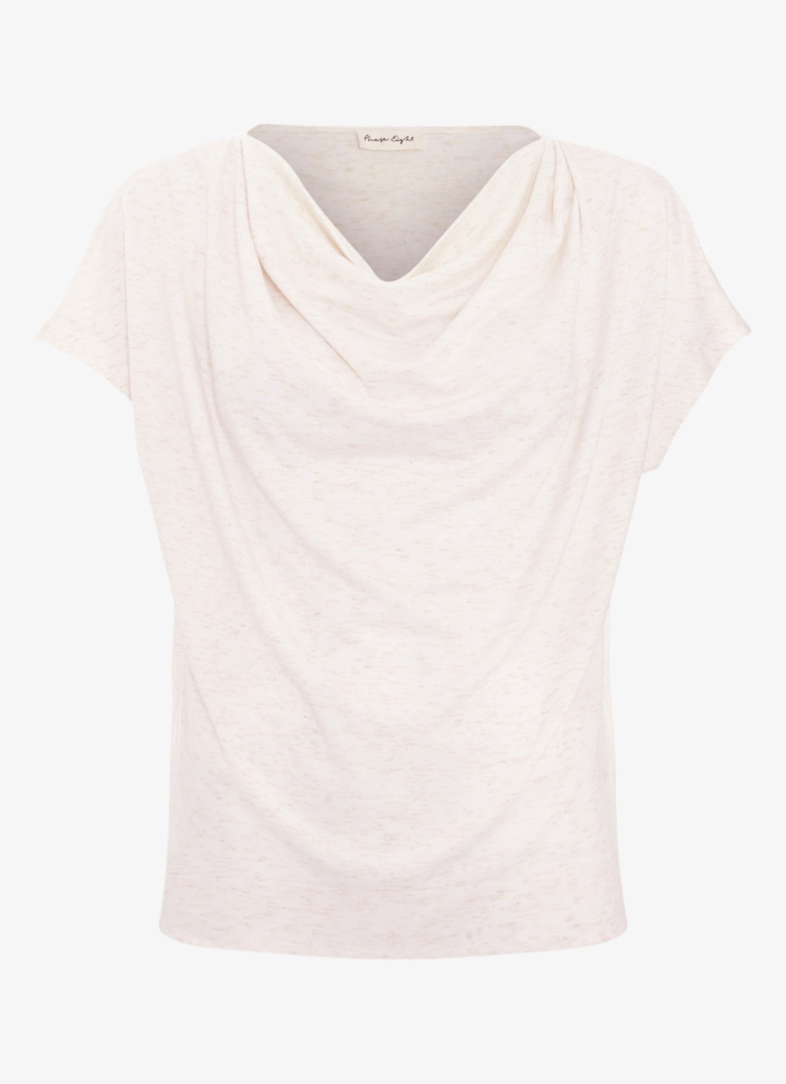 Phase Eight Priya top met watervalkraag - voorkant 5 creme