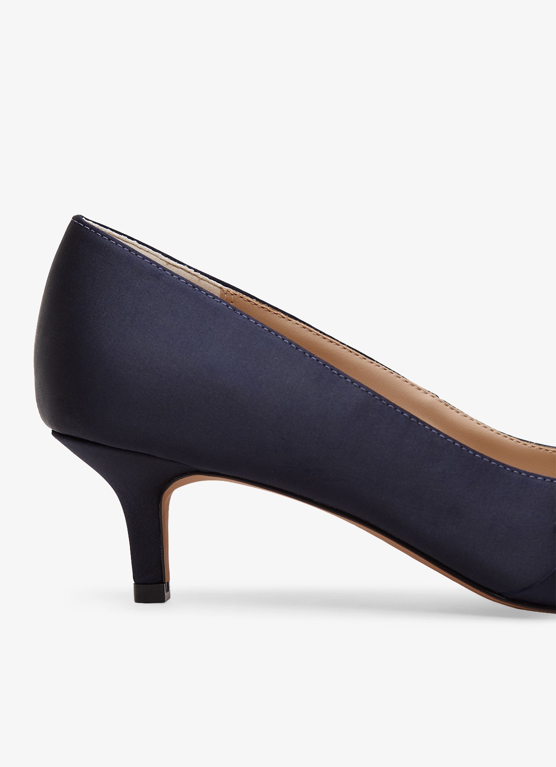 Phase Eight Pump van satijn met strikdetail - detail 4 blauw