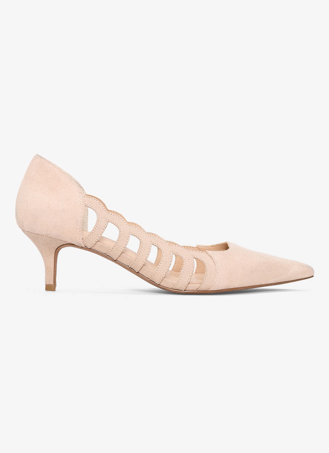 Phase Eight Pump van suéde - voorkant beige