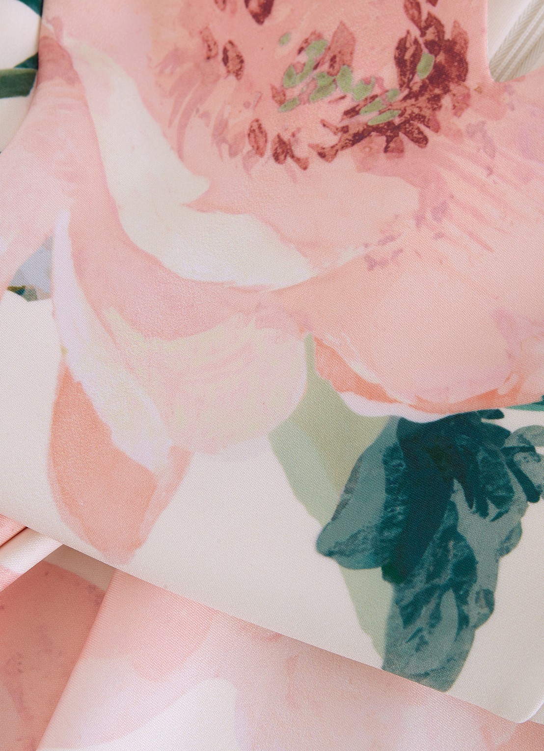 Phase Eight Rakhi Scuba Floral midi jurk met print - detail 5 oudroze