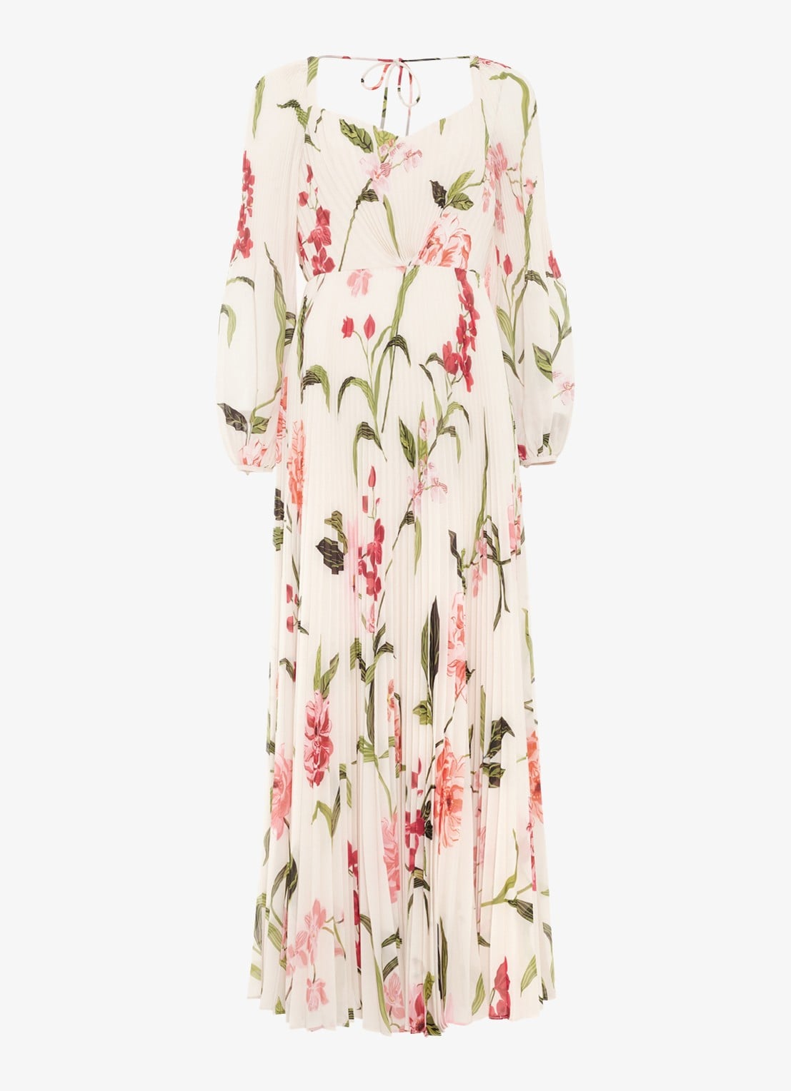 Phase Eight Reanna maxi jurk met bloemenprint - voorkant 2 ivoor