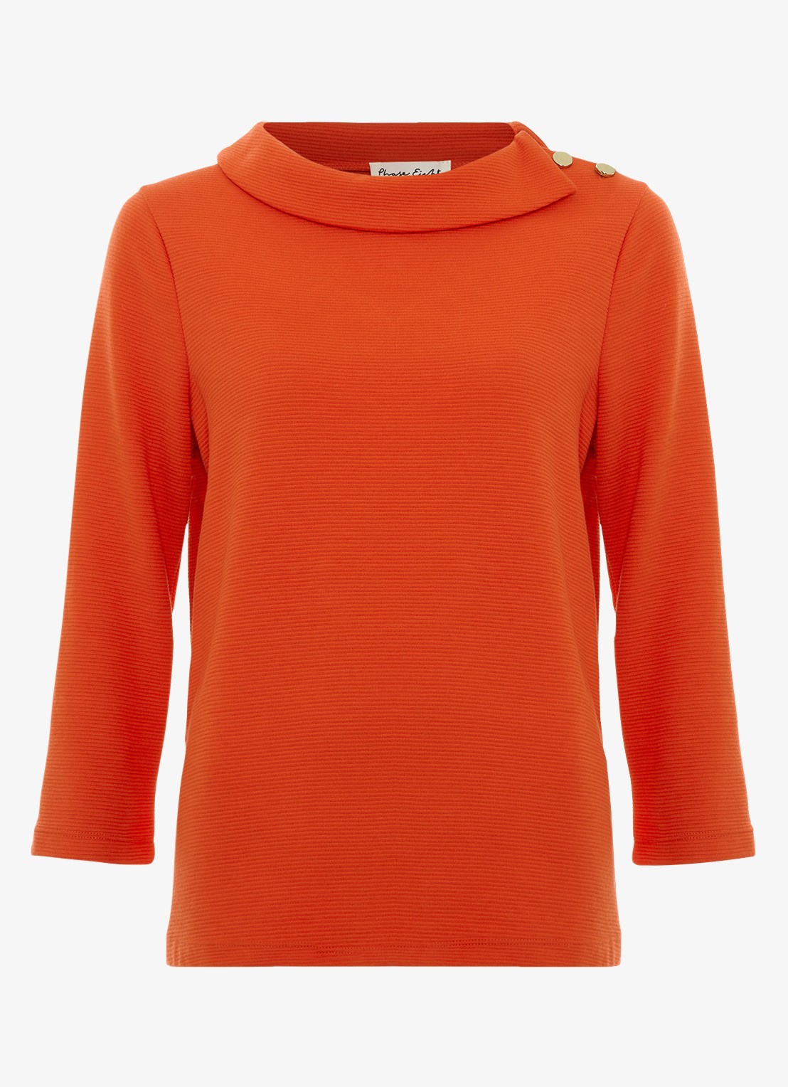 Phase Eight Remy top met knoopdetail en structuur - voorkant rood