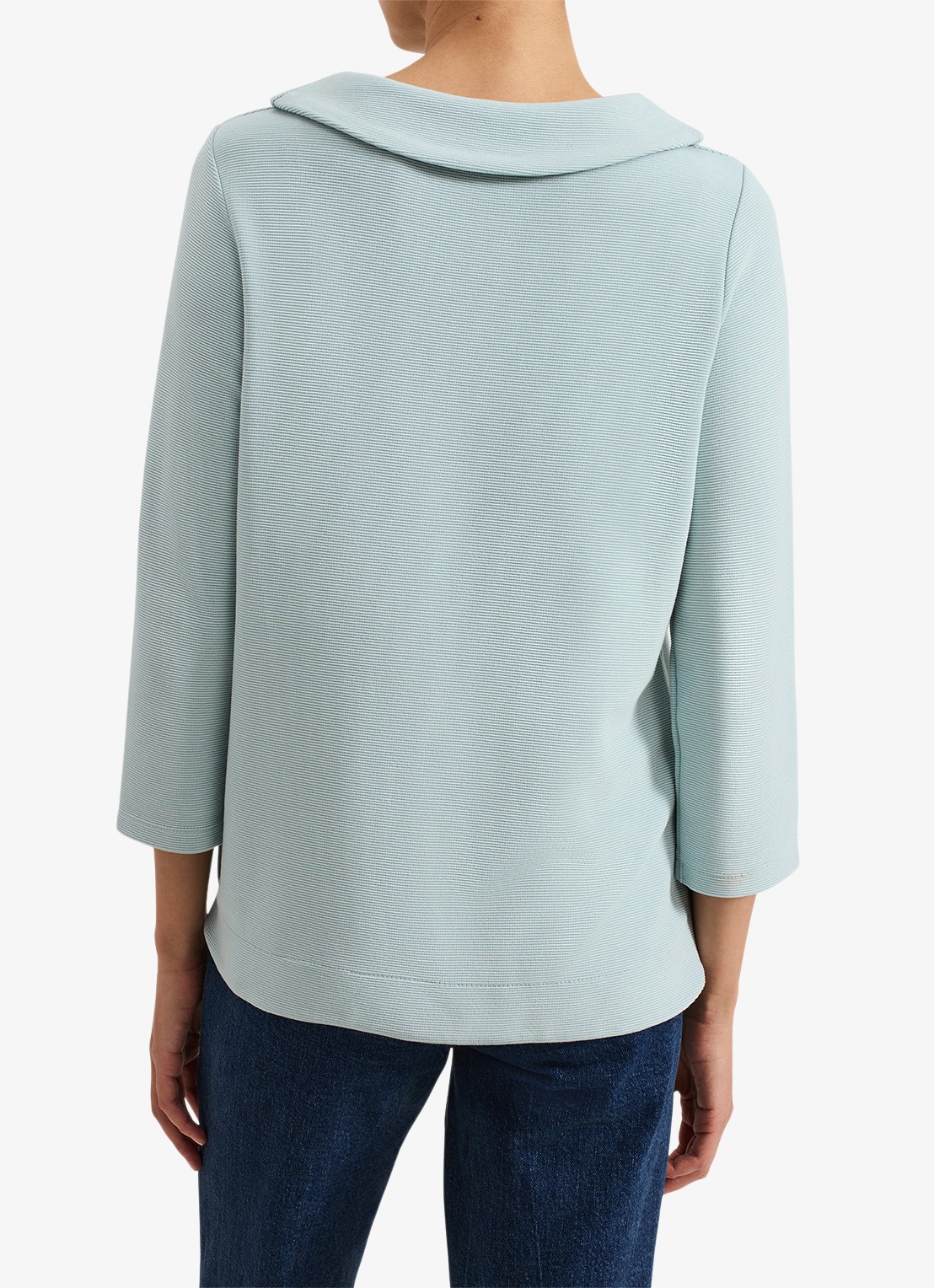 Phase Eight Remy top met structuur - achterkant lichtblauw