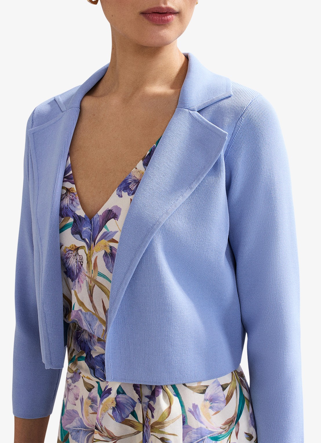 Phase Eight Rihanna openvallend vest - detail 3 donkerblauw