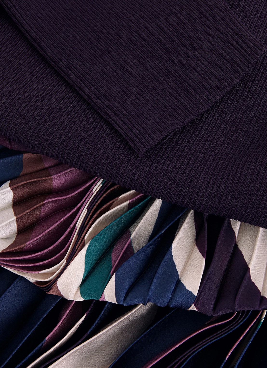 Phase Eight Riley midi jurk met grafische print - detail 6 paars