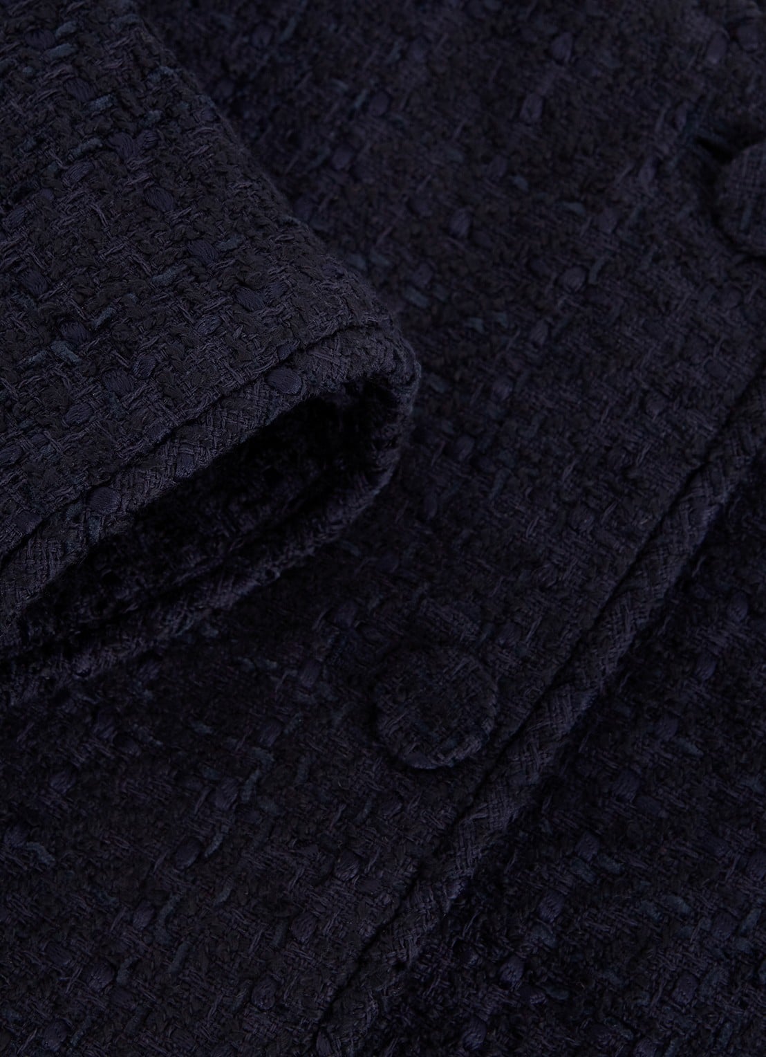 Phase Eight Ripley jack van bouclé met steekzakken - detail 4 donkerblauw