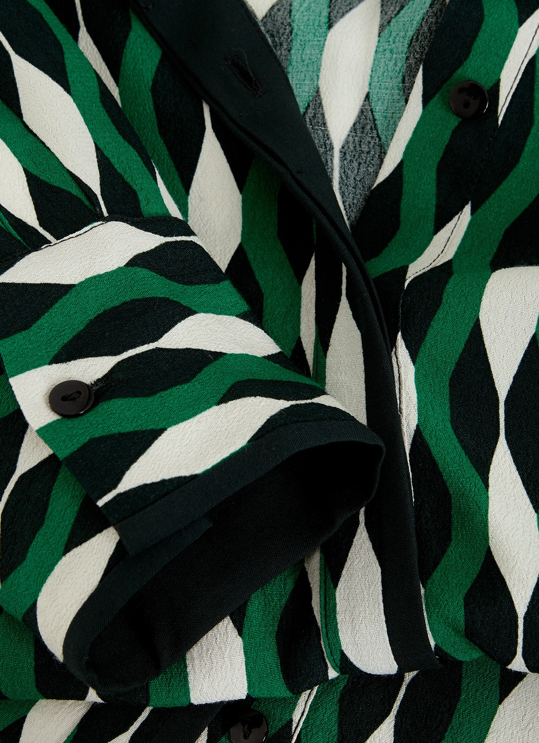Phase Eight Rita blouse met grafische print - detail 6 donkergroen