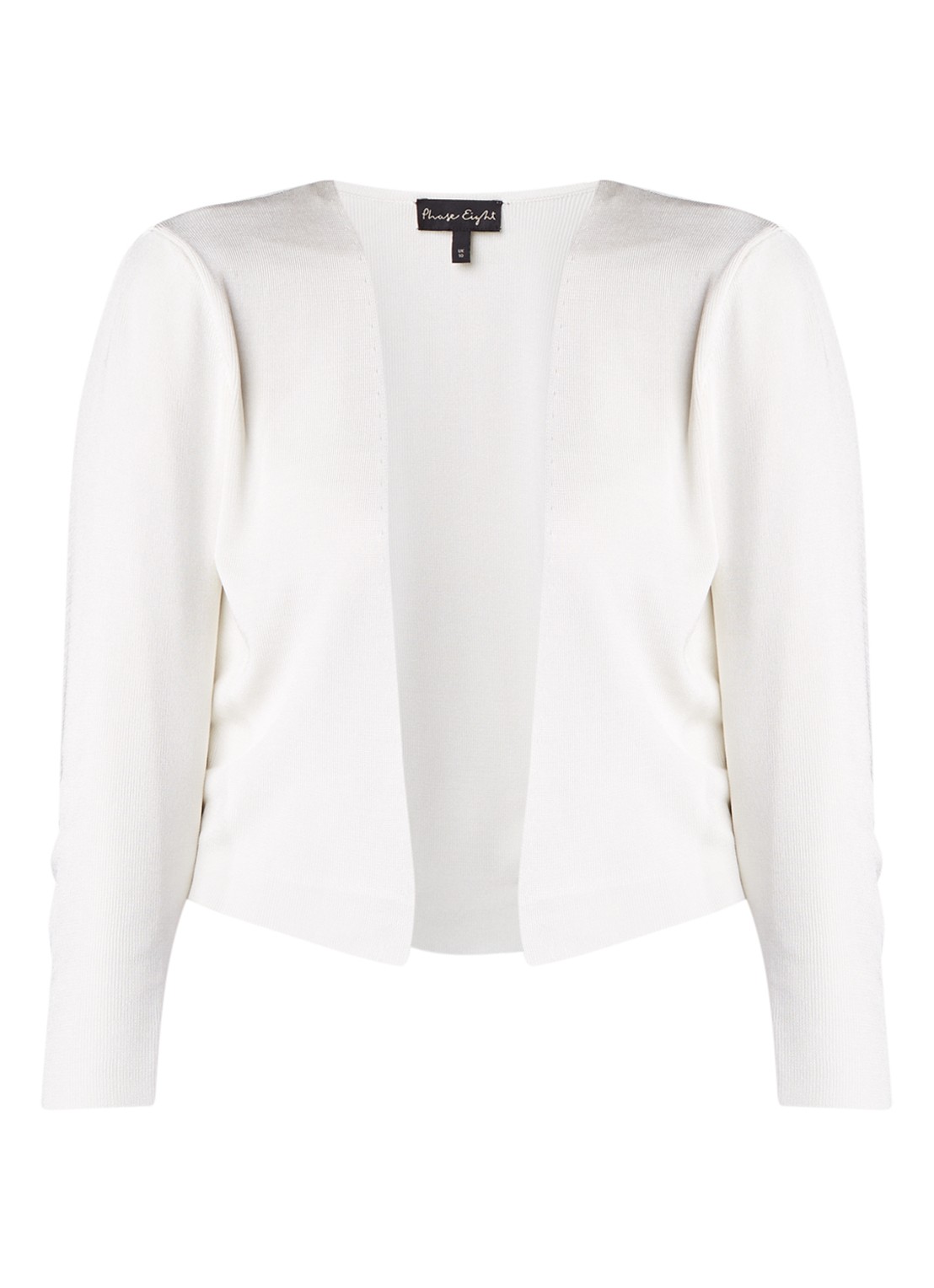 Phase Eight Salma openvallend vest met stretch - voorkant 3 ivoor