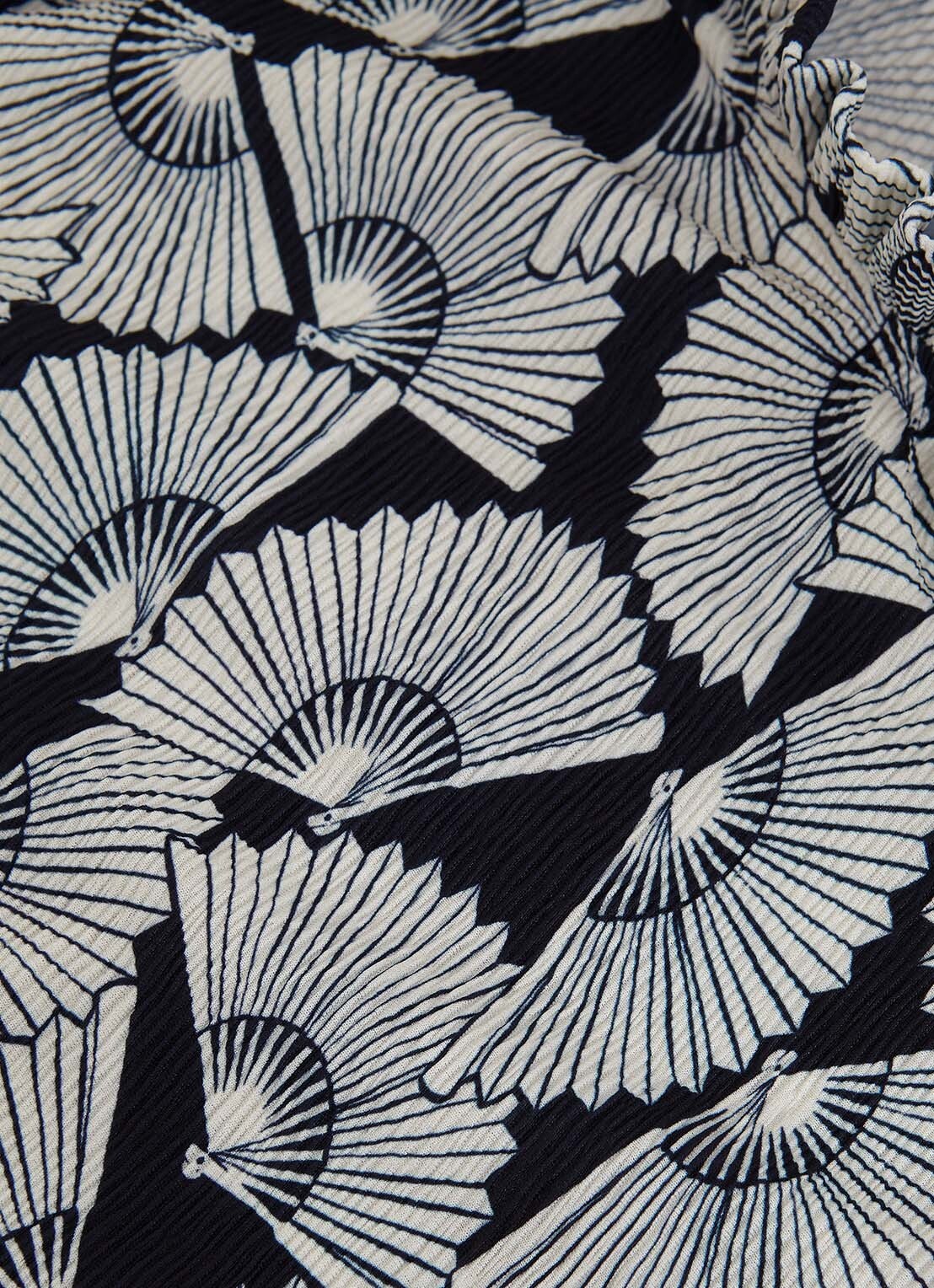 Phase Eight Samiha top met print en structuur - detail 8 blauw